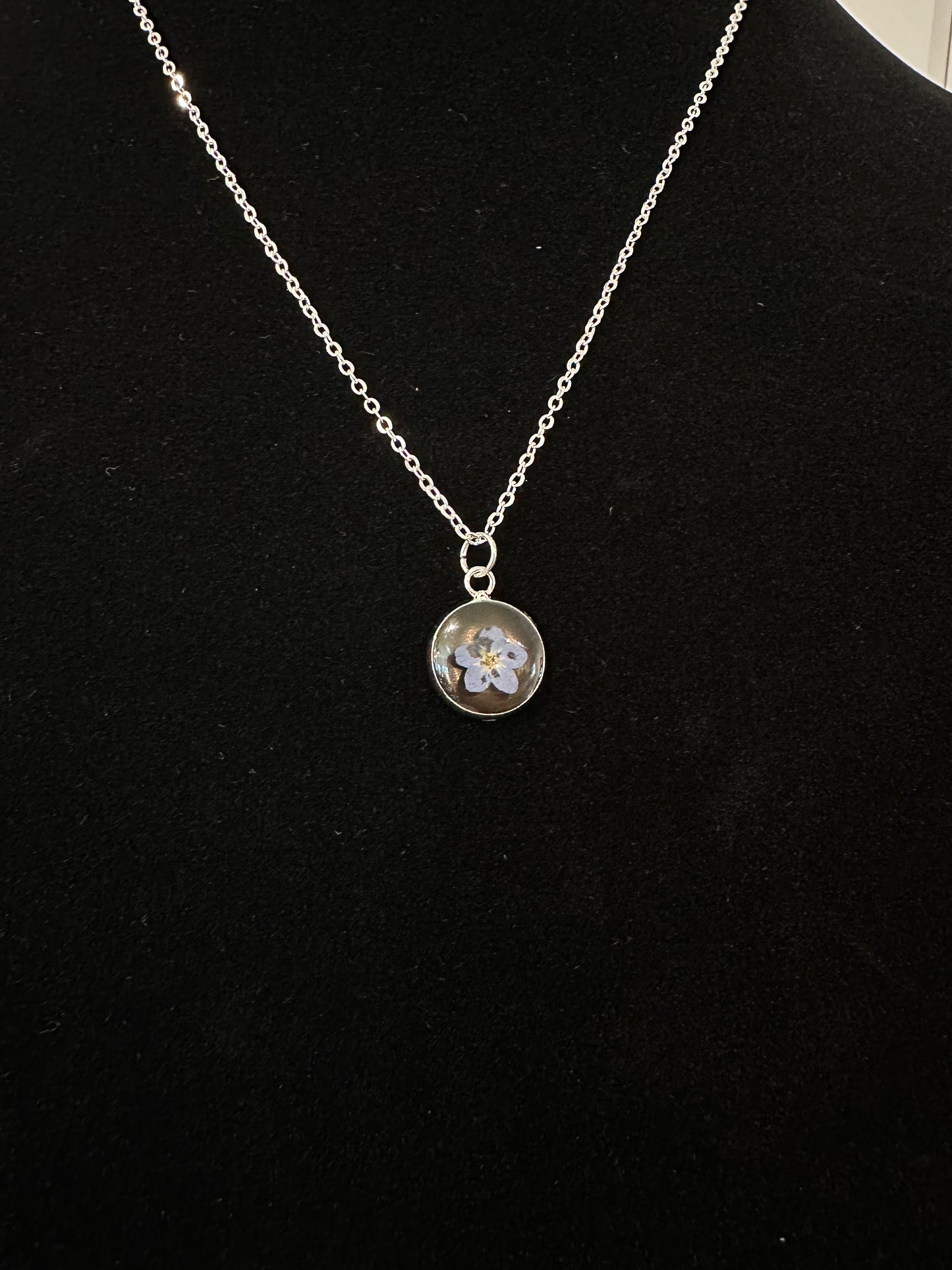Necklace with Locally Pressed Flowers