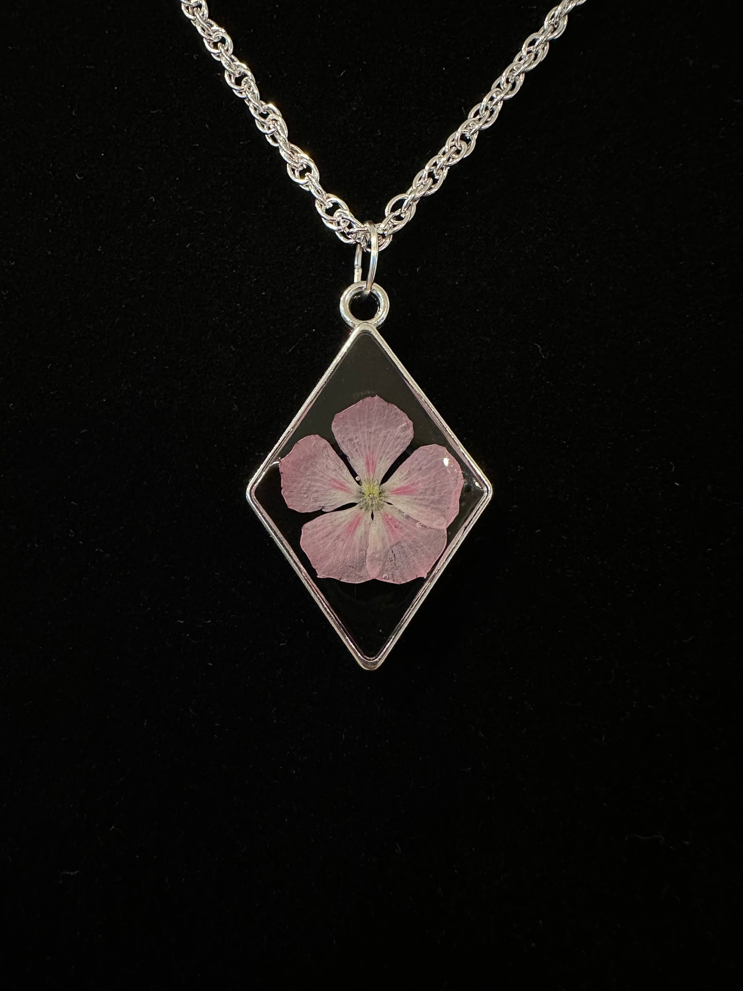 Necklace with Locally Pressed Flowers