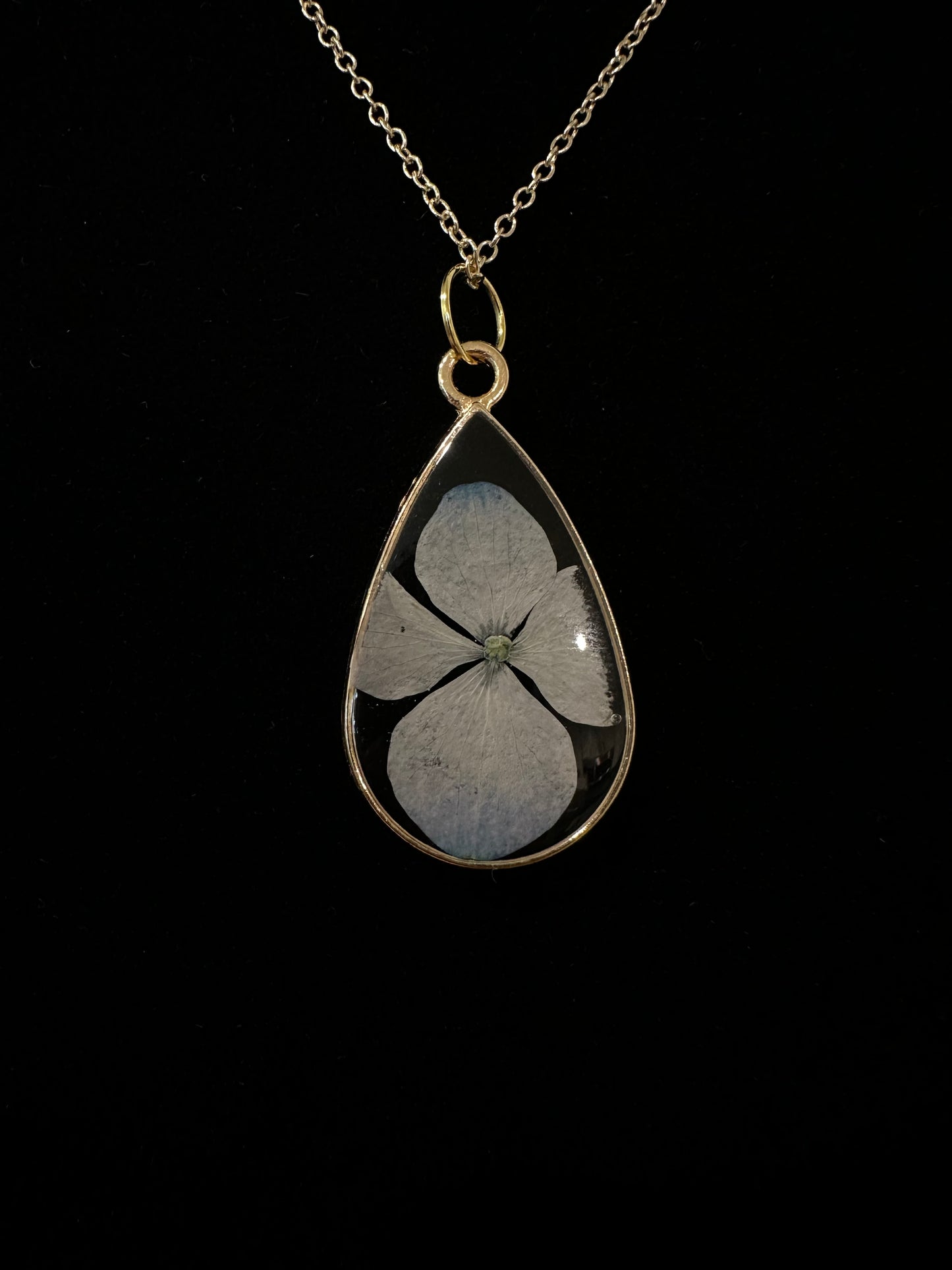 Necklace with Locally Pressed Flowers