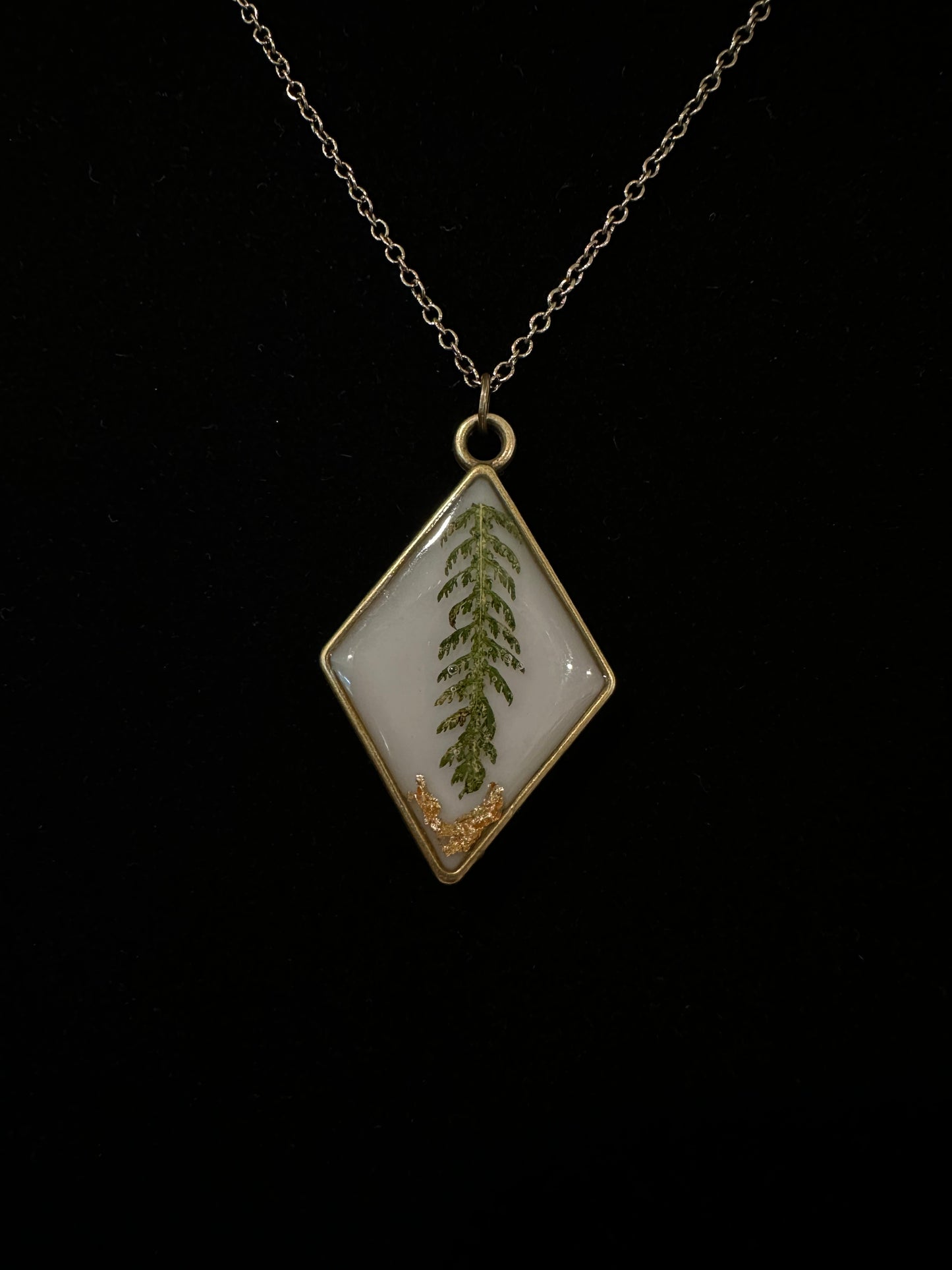 Necklace with Locally Pressed Flowers