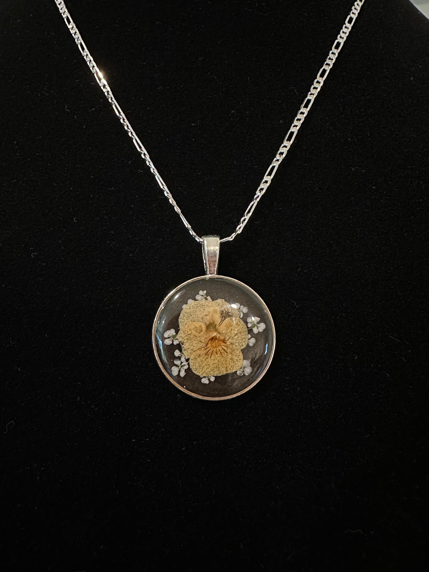 Necklace with Locally Pressed Flowers