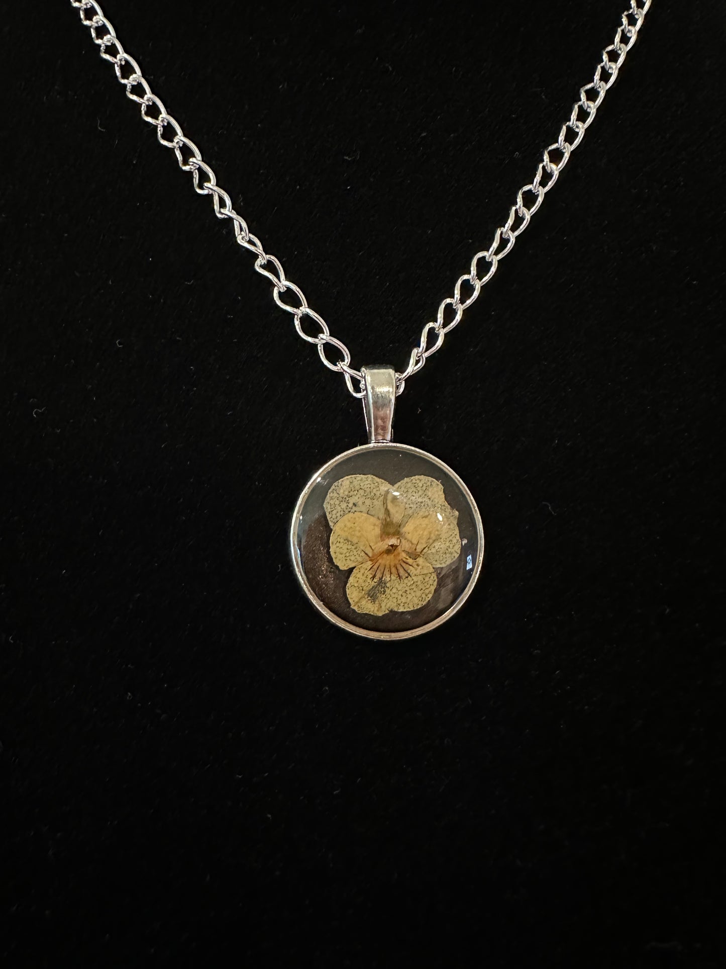 Necklace with Locally Pressed Flowers