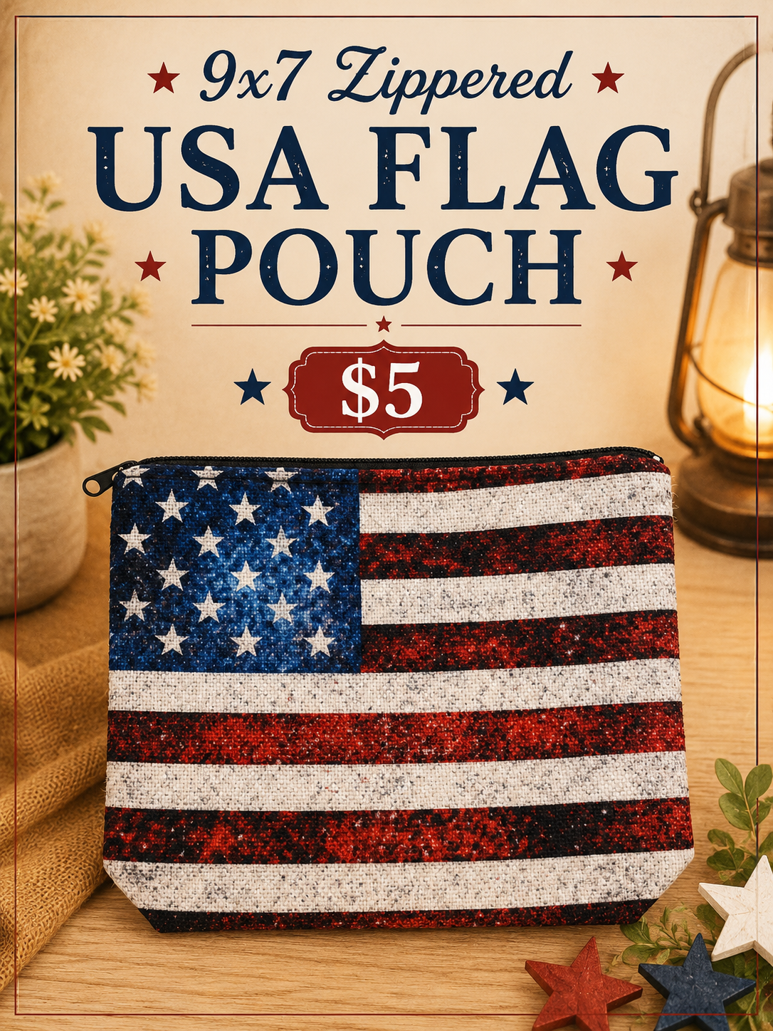 USA Flag Pouch