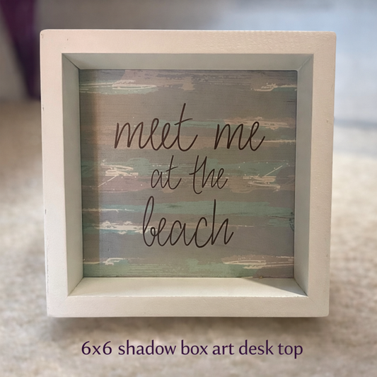 Meet Me at the Beach Shadow Box