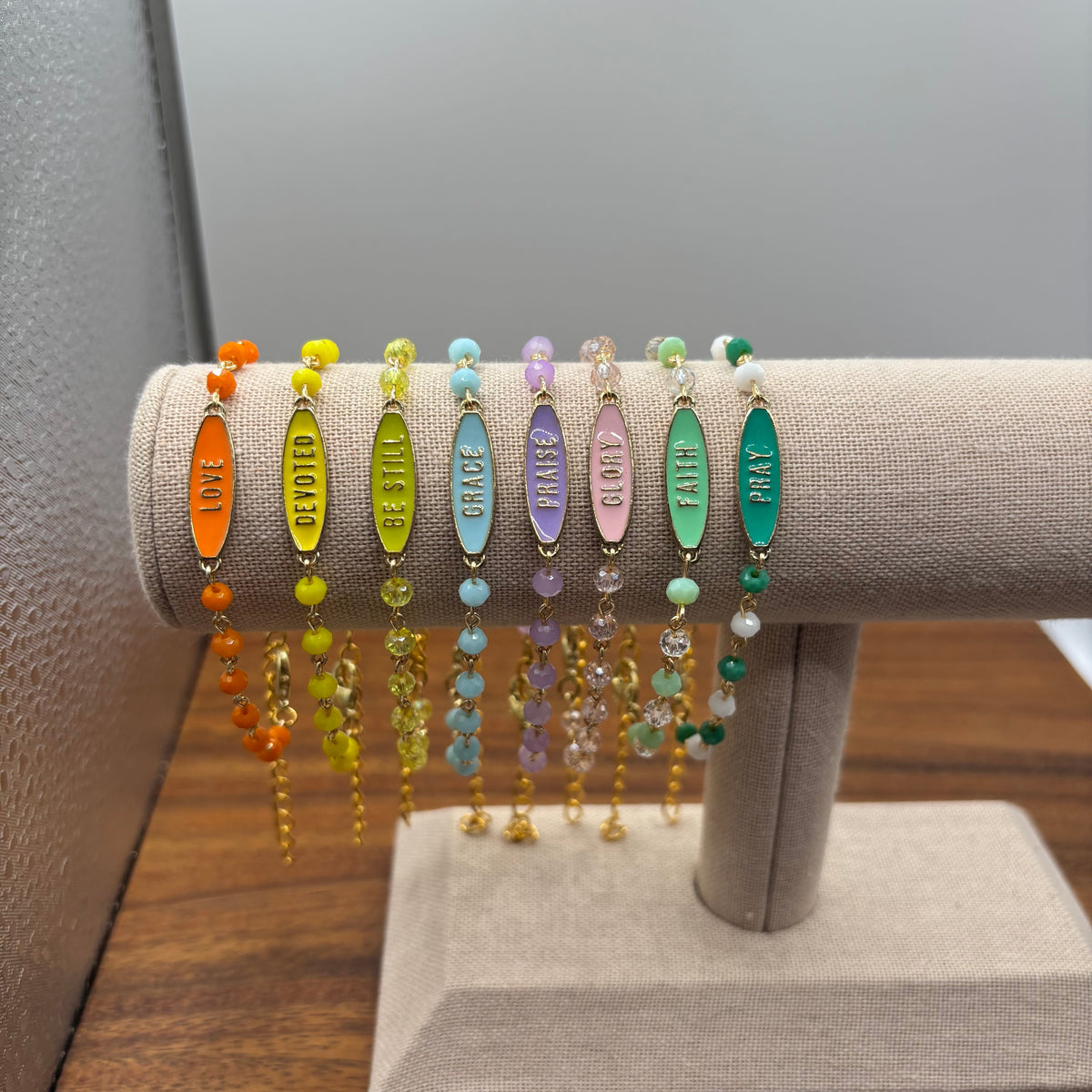 Word Charm Bracelets