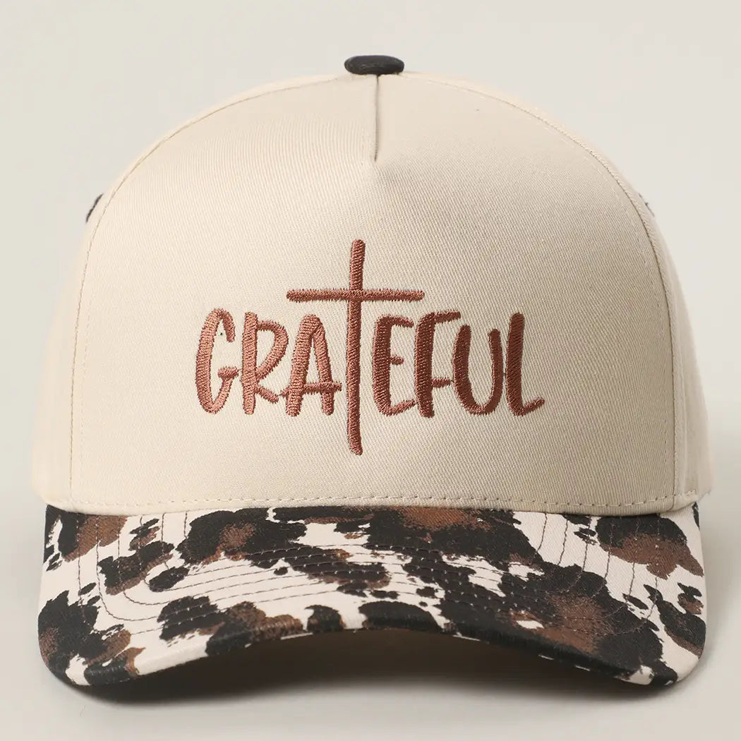Grateful Embroidery Two-Tone Trucker Hat