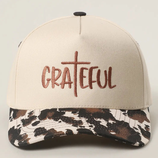 Grateful Embroidery Two-Tone Trucker Hat