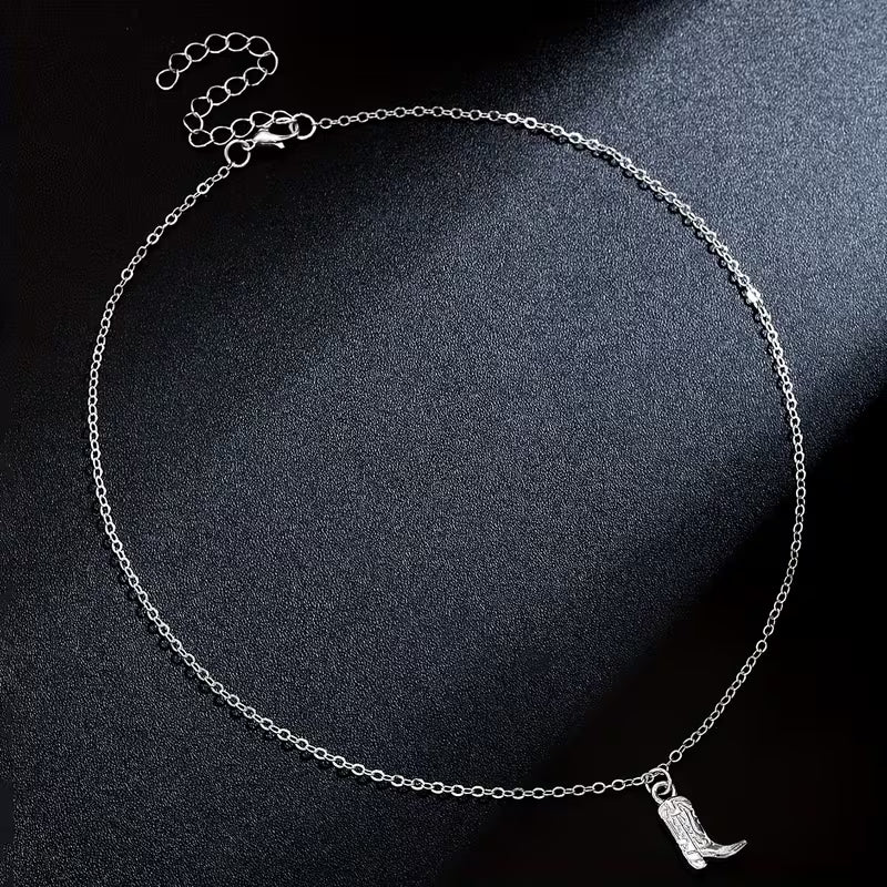 Cowgirl Boot Necklace