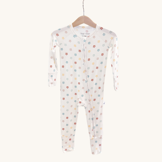 Sunlit Daisy Bamboo 2-Way Convertible Zip Romper