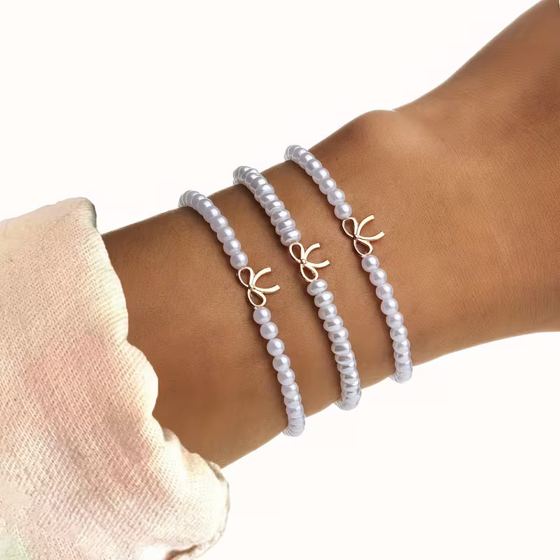 Bow Pearl Bracelet