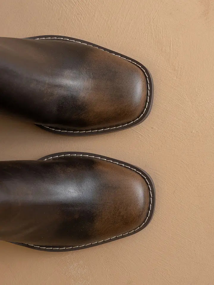 Squared Toe Chelsea Boot