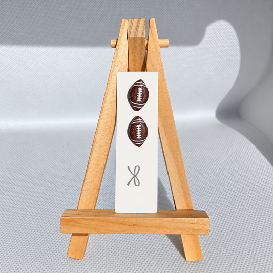 Mini Football Post Earrings
