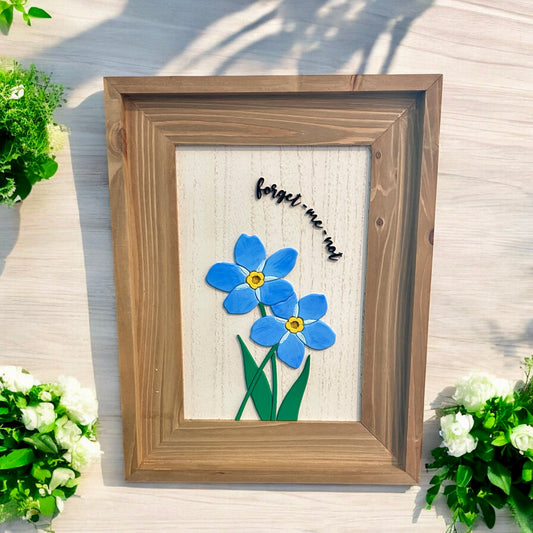 Forget Me Not Flower Sign