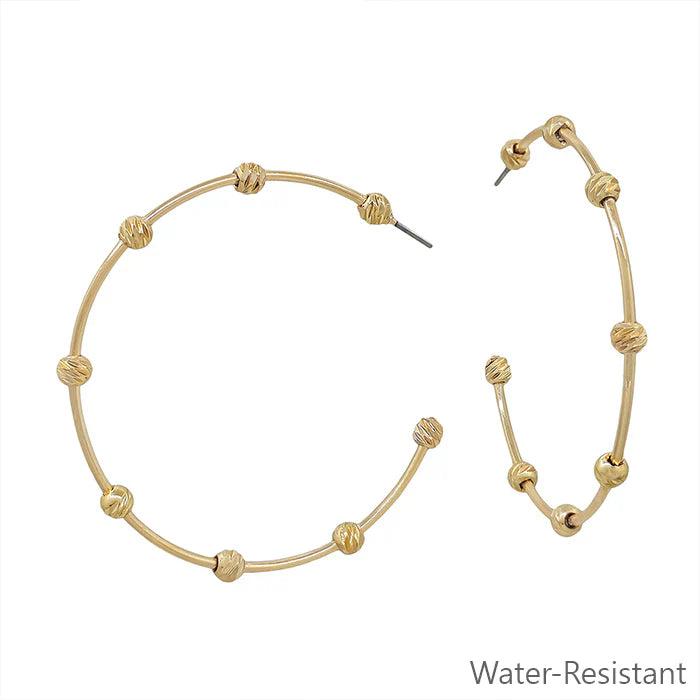 Sweet Magnolia Hoops