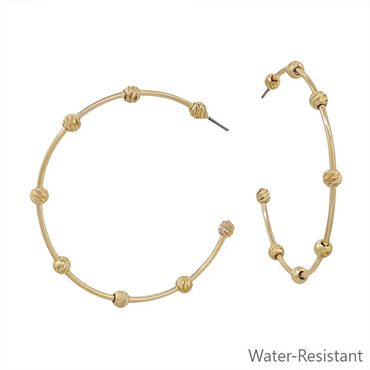 Sweet Magnolia Hoops