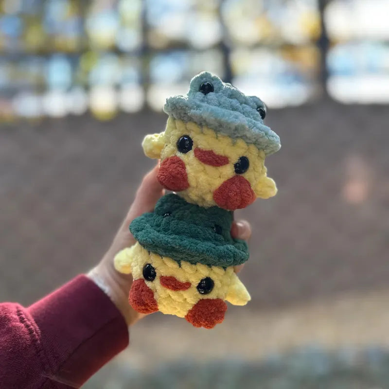 Duck in Frog Hat