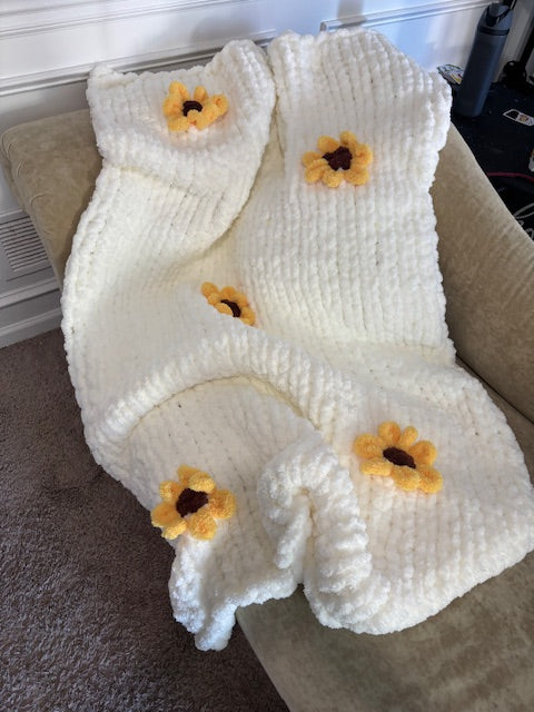 Sunflower Chunky Blanket