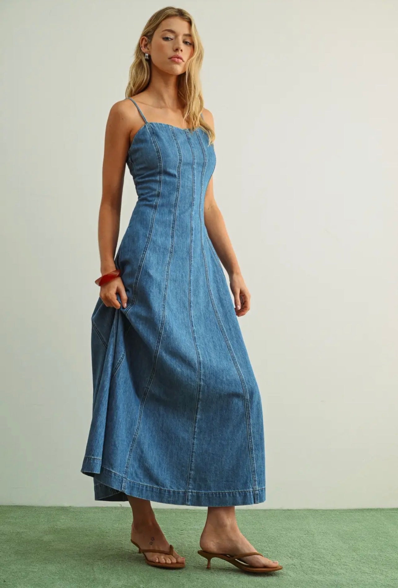 Denim Maxi Dress
