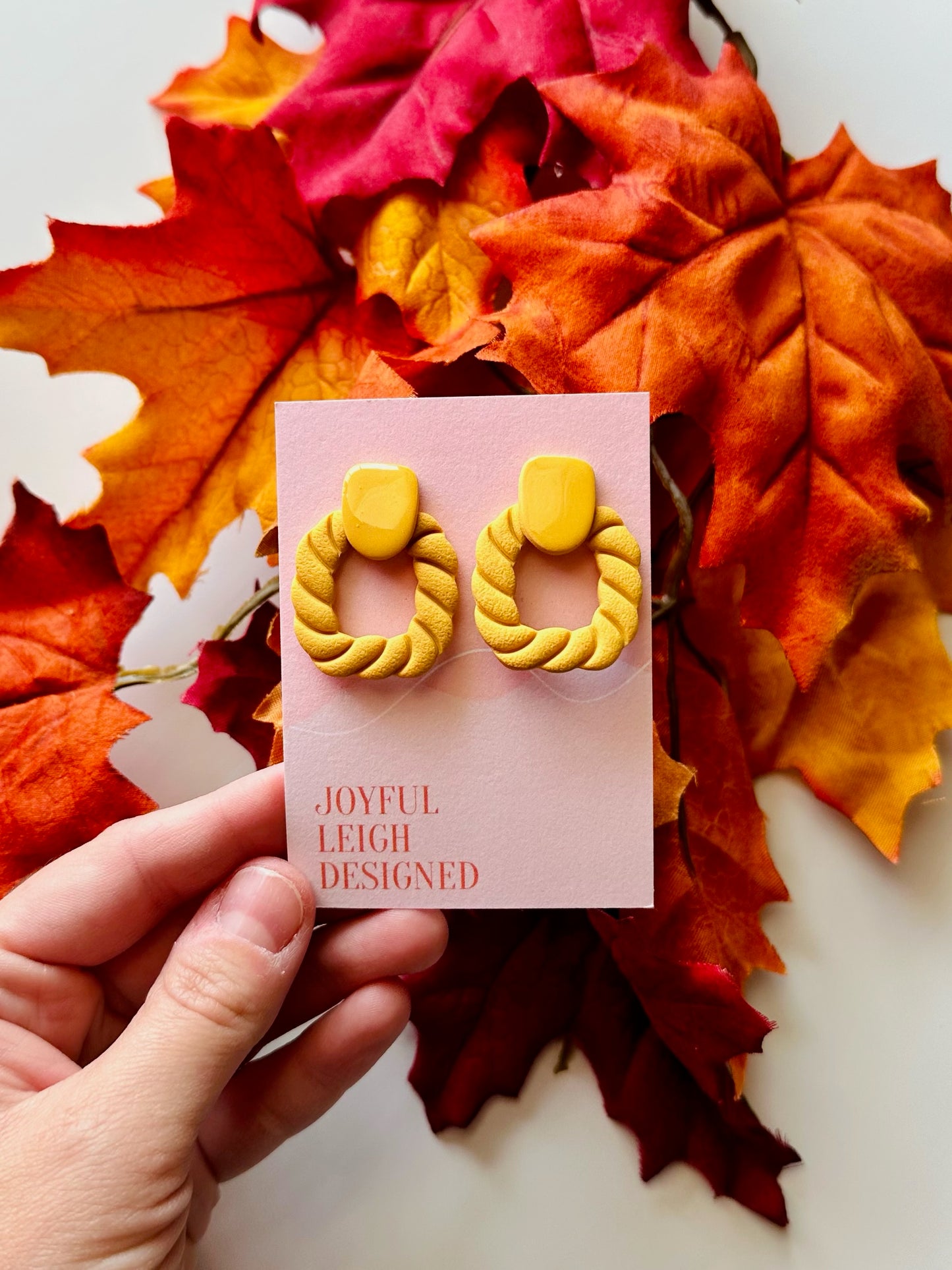 Yellow Statement Rope Studs