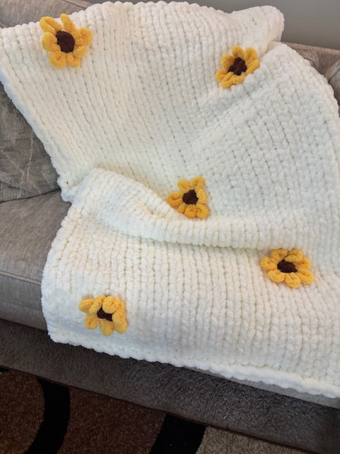 Sunflower Chunky Blanket