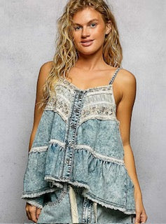 Denim Lace Patch