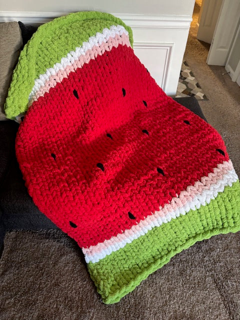 Watermelon Chunky Blanket