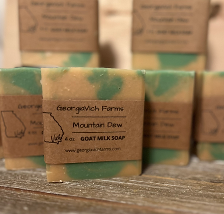 Mountain Dew Goat Milk Soap