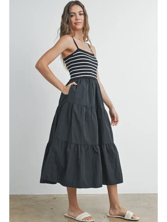 Striped Top Maxi Dress