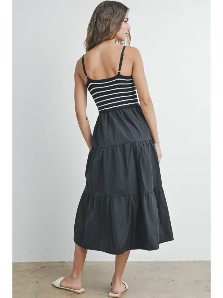 Striped Top Maxi Dress