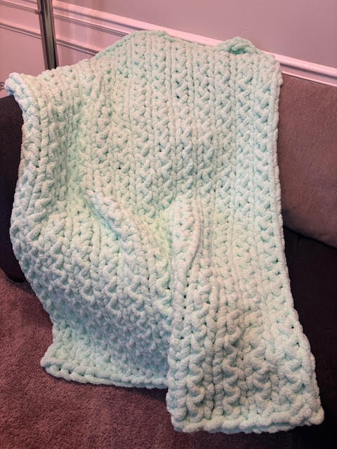 Minty Chunky Blanket