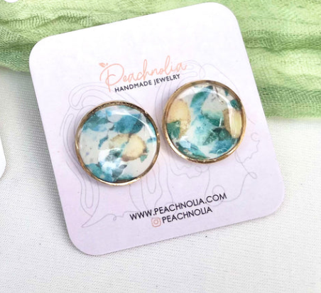 CIRCLE STUD LEMON PATTERN